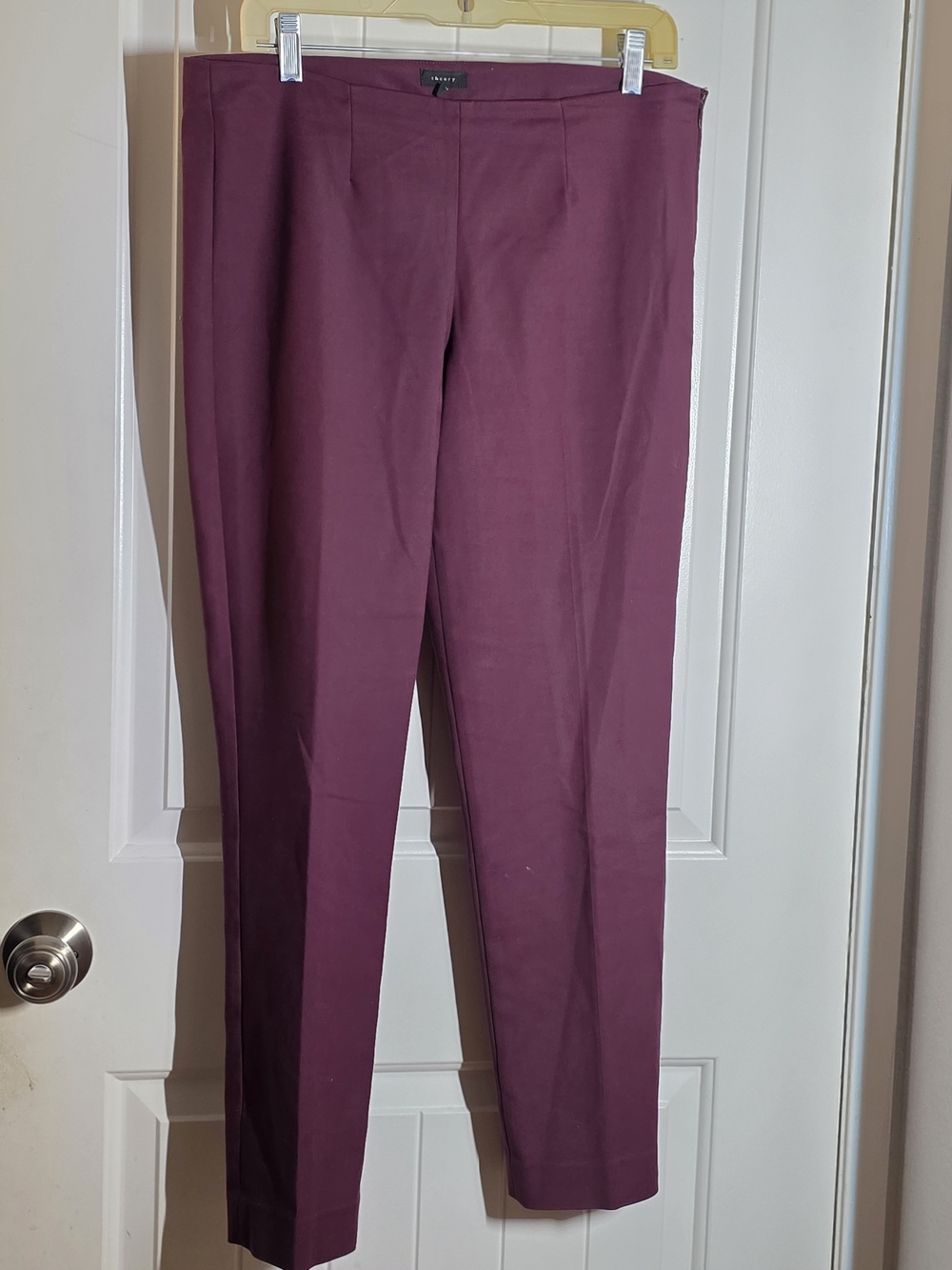 Theory Men's Dress Pants in Deep Plum